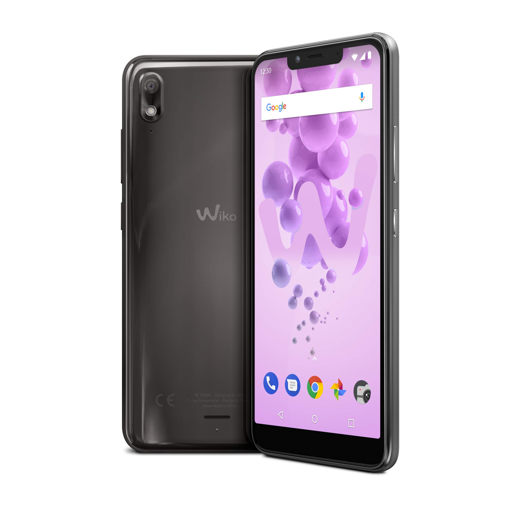 Wiko View 2 GB Antracita Smartphone – 5.93 inches/15 cm HD+ – OC 1.4GHz Cortex A53 – 2GB – 16GB – 12/5MP – 4G – Dual SIM – Android 8.1 – BAT4000M