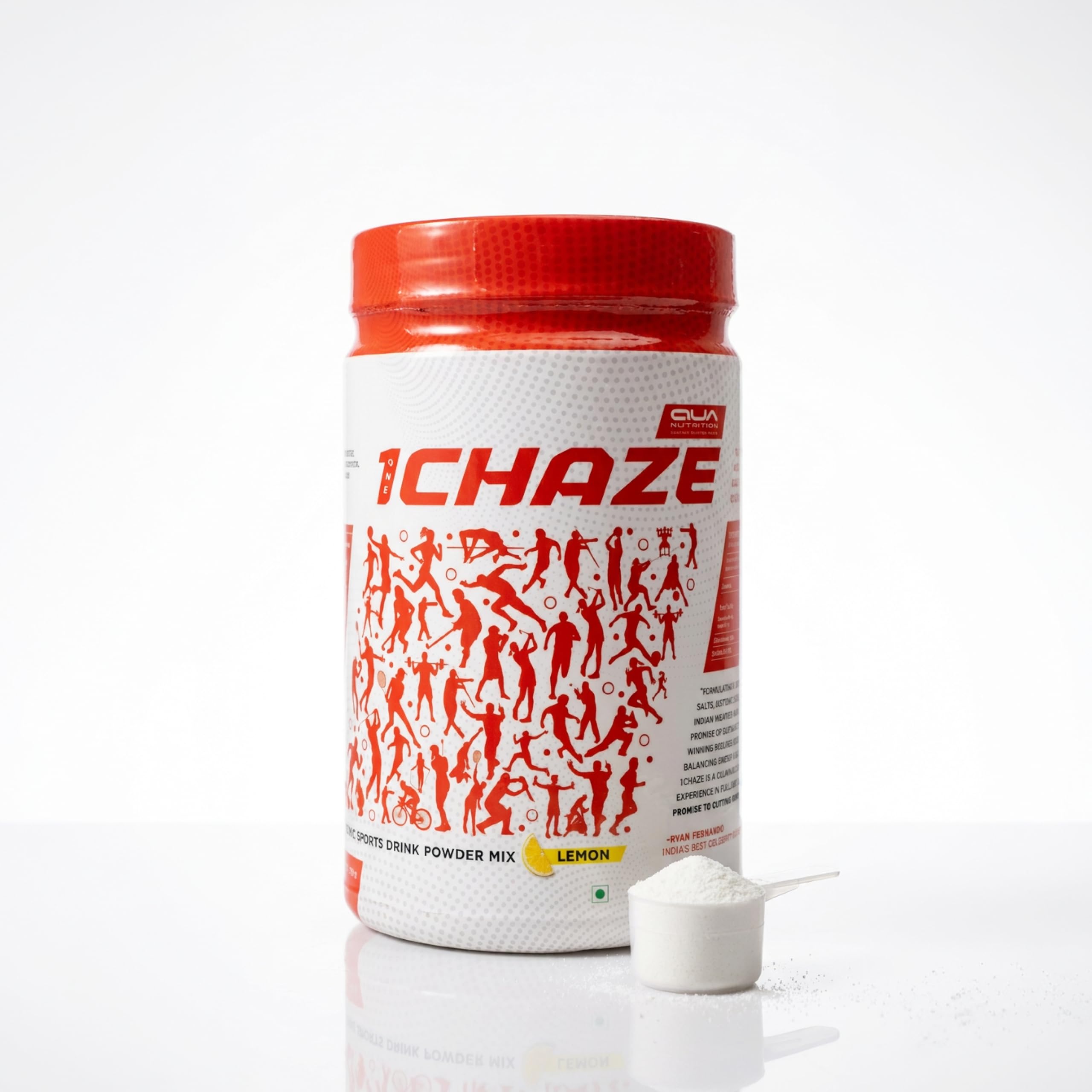 Qua Nutrition | 1Chaze Sports Drink Supplement Jar (Lemon, 750g) | 6% Nutrition Isotonic Drink - Electrolyte drink for Instant Hydration | Instant Rehydration-image-8