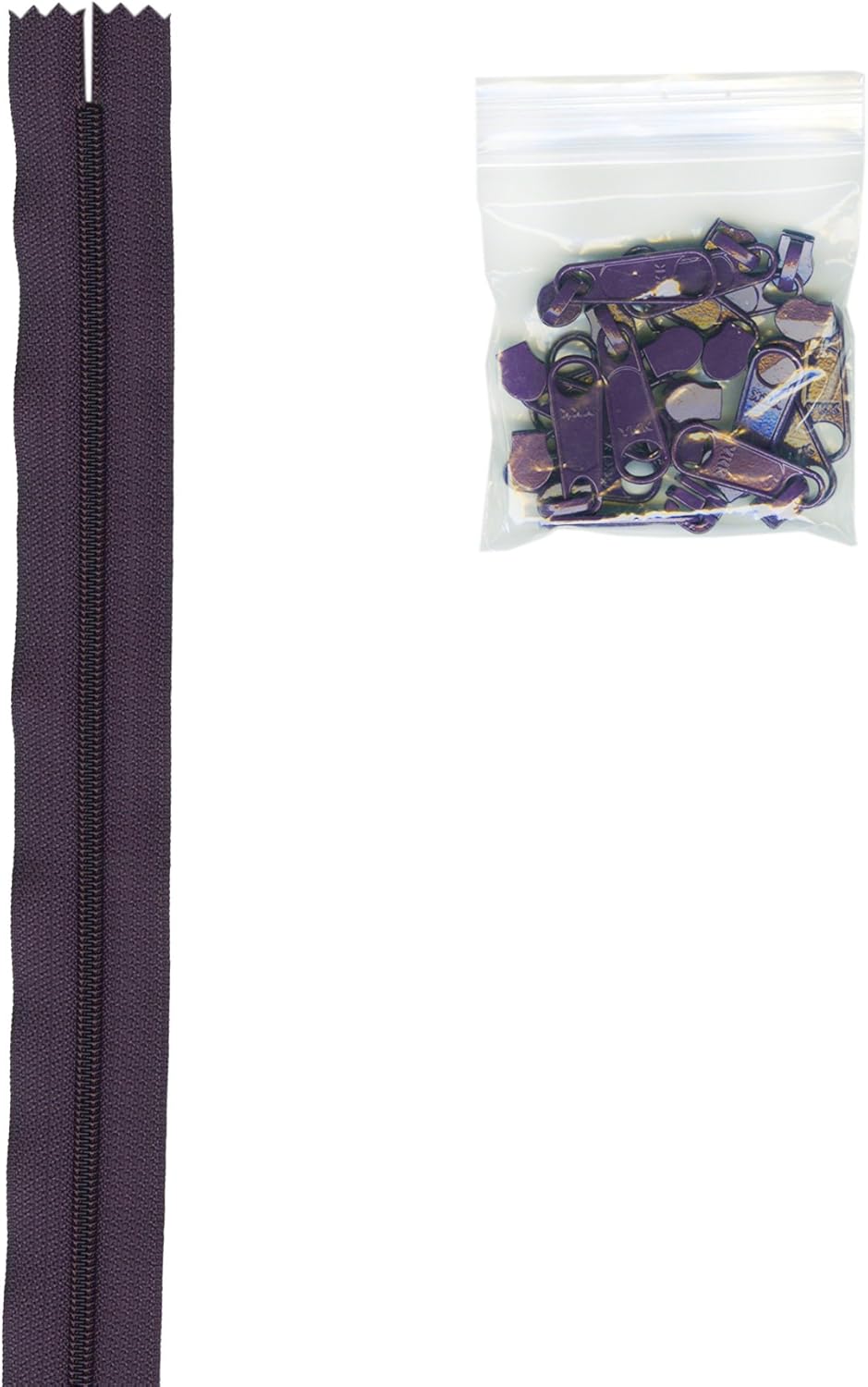 Zippers by The Yard (4yds) -Eggplant