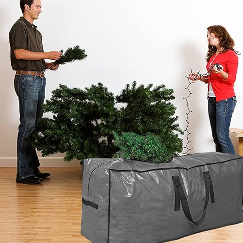 Miniatura 32 de ProPik Bolsa de almacenamiento para árbol de Navidad Se adapta a árboles desmontados de hasta 7 pies de alto Estuche de almacenamiento de árbol