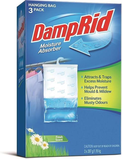 Damp Rid Hanging Closet Fresheners, 3-Count Package (Pack of 3)