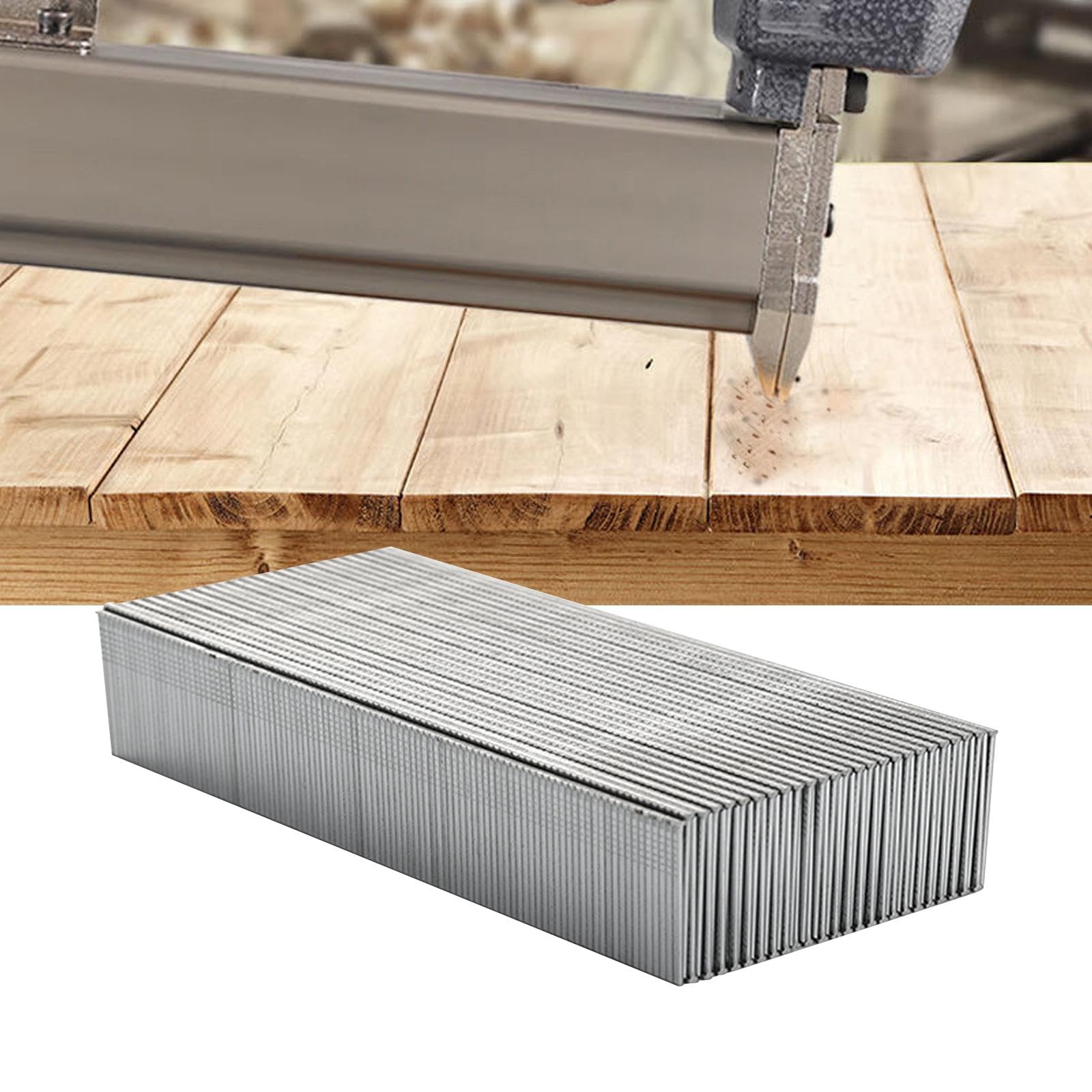 5000 Clavos de Acabado, Clavos de Madera de Acero Galvanizado Compatibles con Clavadoras Eléctricas, Uso Versátil, Adecuados para El Montaje Profesion, F15