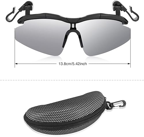 Miniatura 2 de DEECOZY Gafas de sol polarizadas para exteriores, pesca, ciclismo, viajes, cubierta abatible, protección UV, lentes de sol que se pueden enganchar