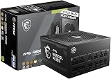 MSI MAG A850GL PCIE5, Alimentatore compatto da 850 W completamente modulare, 80+ Gold, ATX 3.1 e PCIe 5.1 Ready, cavo nativo dual-color 12V-2x6, garanzia 10 anni - 1