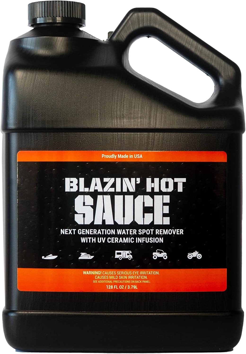 Bling Sauce Blazin' Hot Sauce, Next Level Hard Water Spot Remover, 1 Gallon