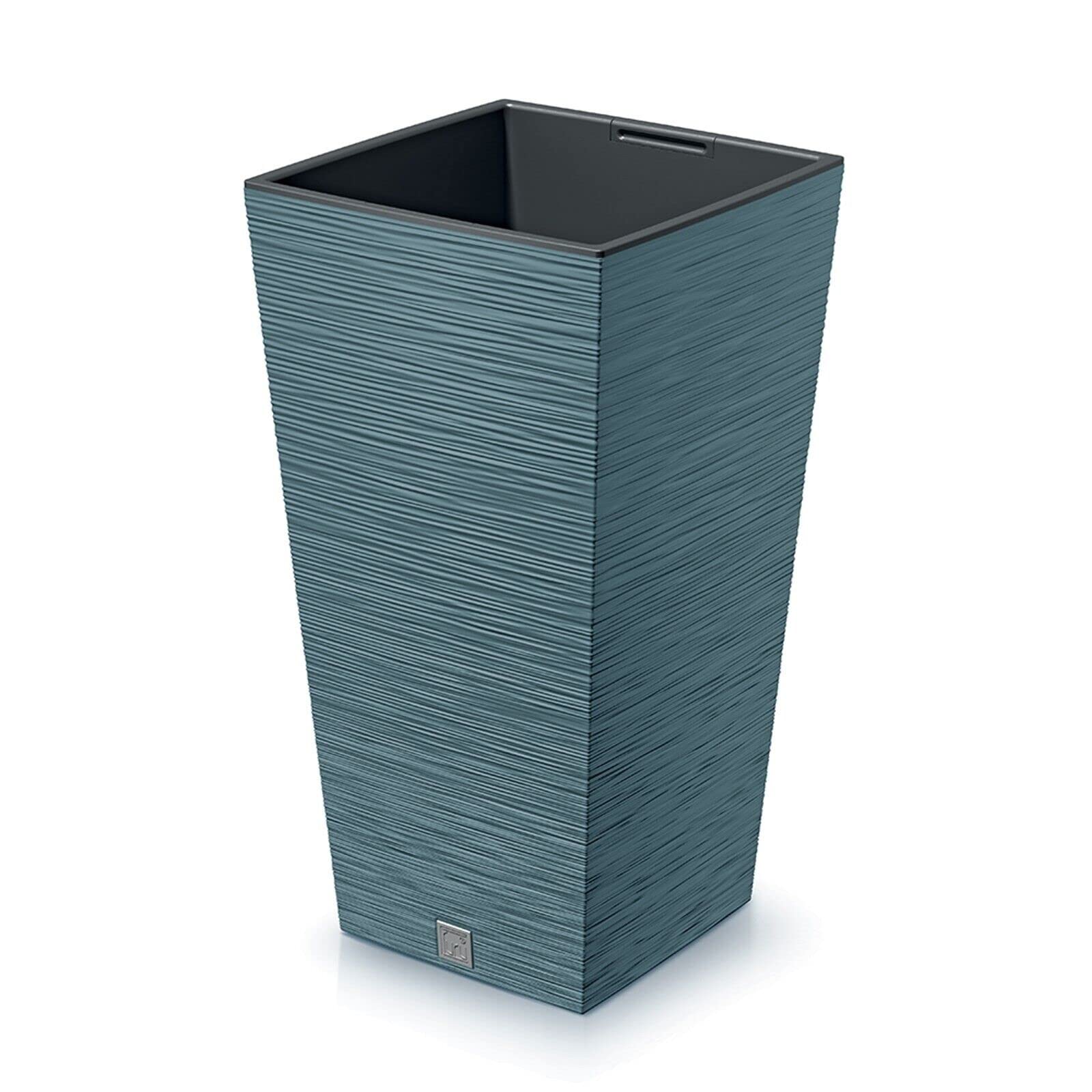 URBNLIVING 65/75cm XL Tall FURU Square Planters Flower Plant Pot Indoor Outdoor Garden Deco (Blue)