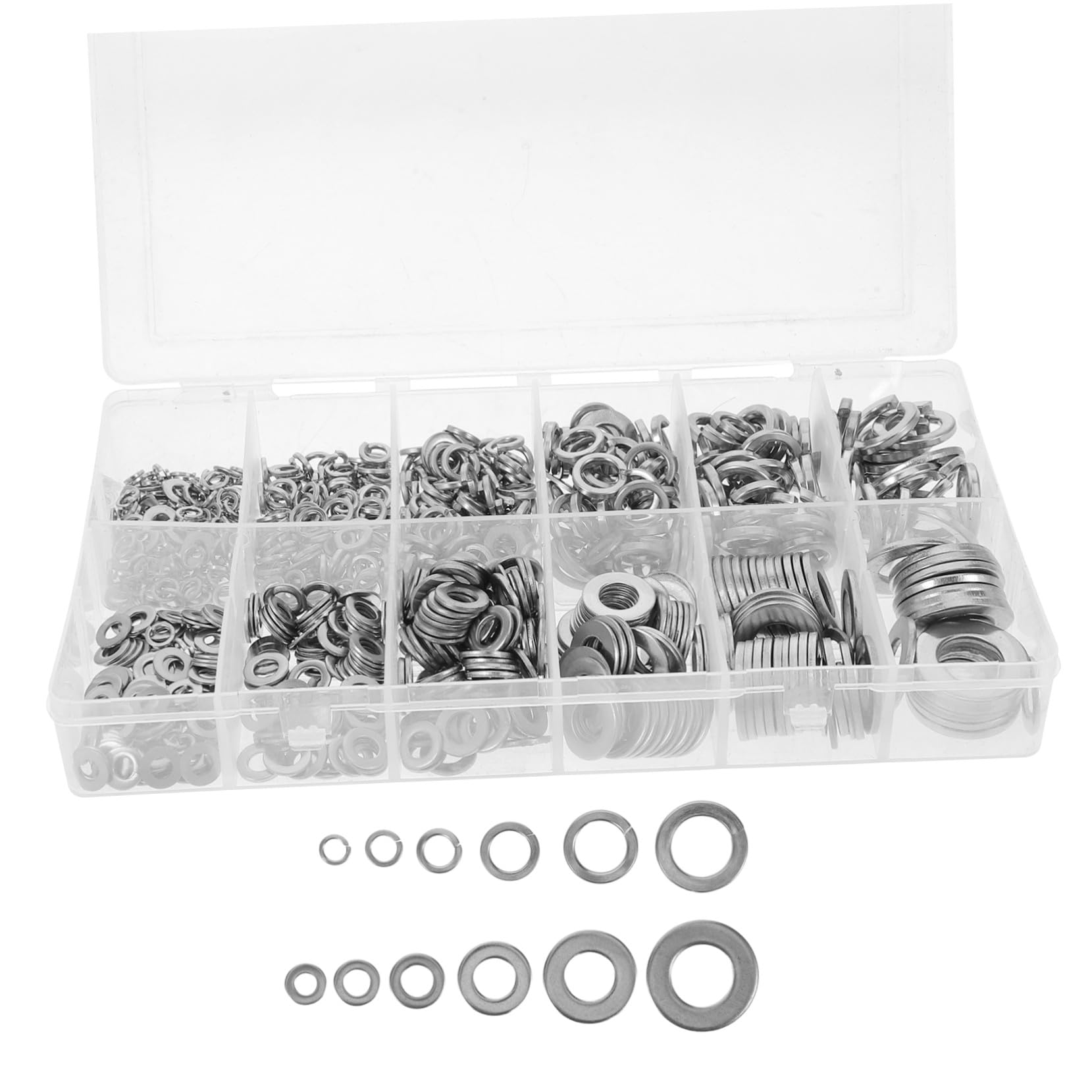 Assortiment de Rondelles Plates en Acier Inoxydable 790 Pièces