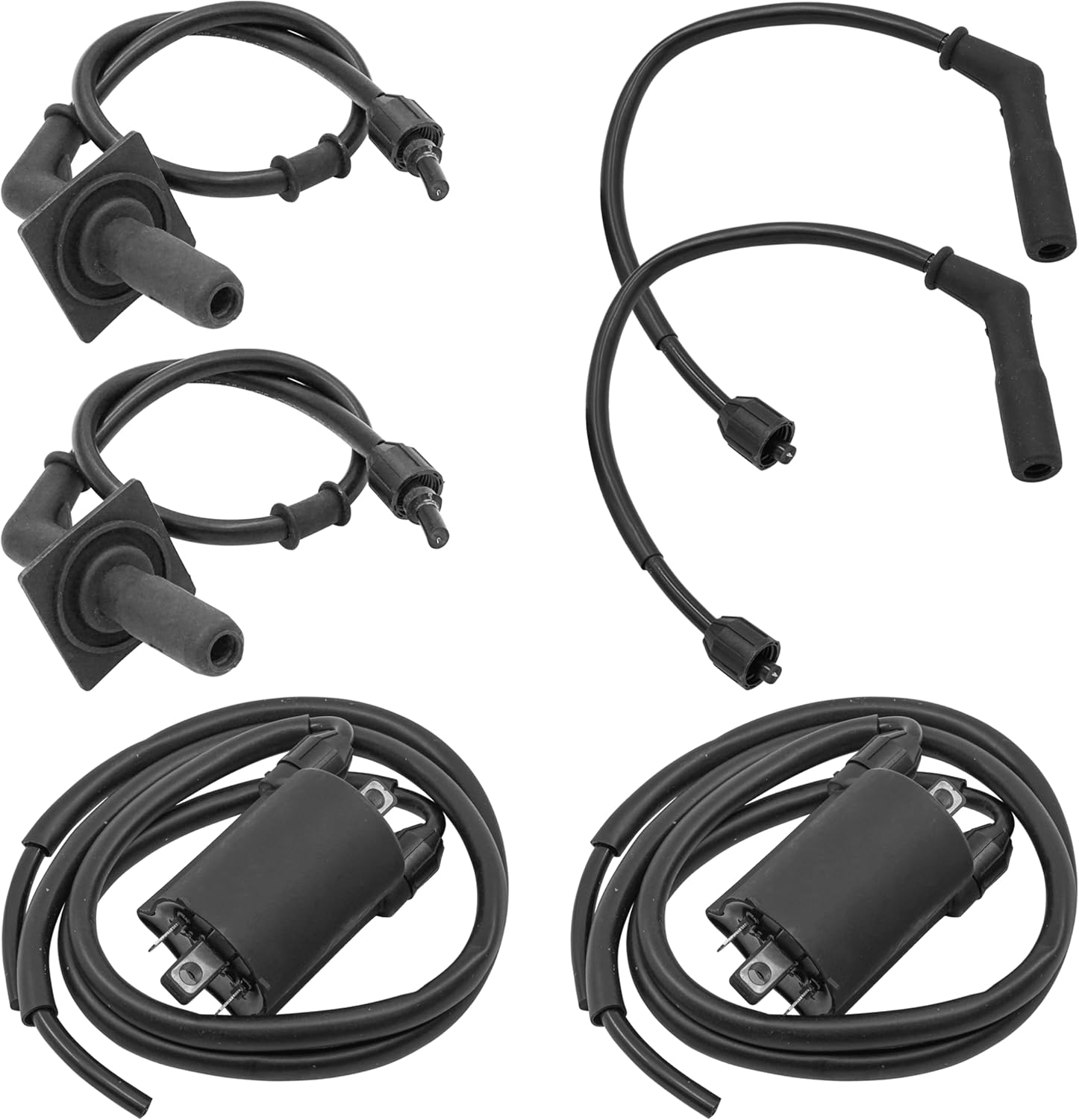 Caltric Ignition Coil and Cap Compatible with Honda Shadow Sabre 1100 VT1100 1995-2007 / Shadow Spirit 1100 VT1100 2001-2007/30753-MM8-770