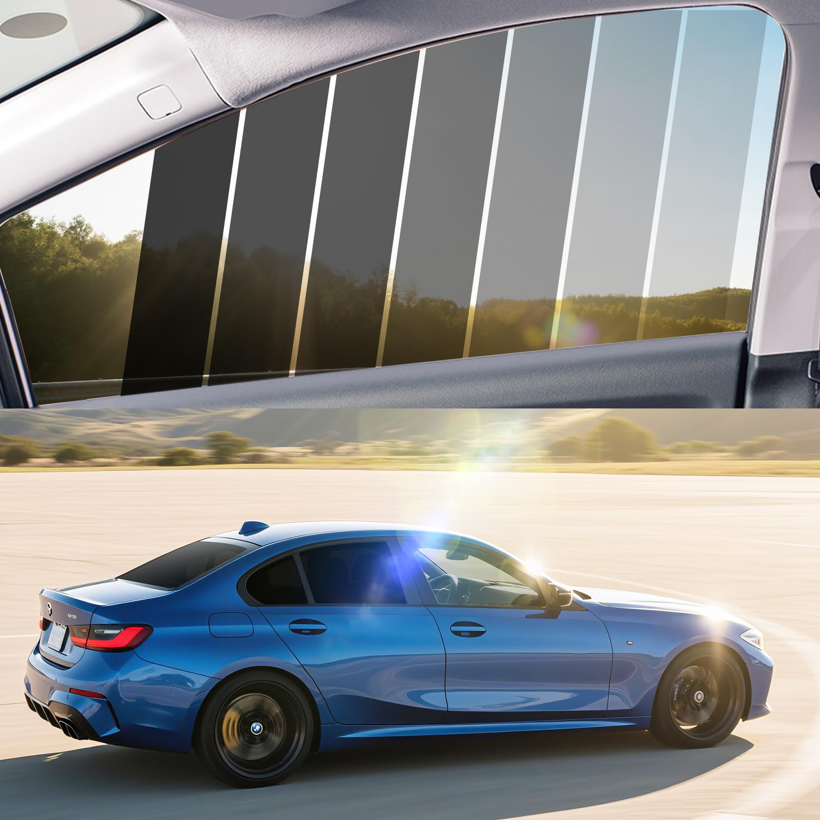 ARANA Film teinté pour vitres Automobiles, 35% TLV céramique, 305 cm x 50 cm, Pare-Soleil UV/Chaleur et Protection de la Vie privée pour Voitures particulières et camions (10" x 20 Pieds)