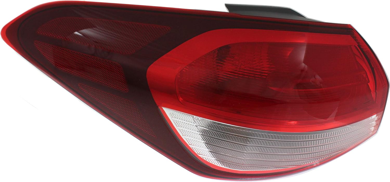 Go-Parts - Replacement Tail Light Assembly for Kia Forte 2017-2018, Left (Driver), Outer, Halogen