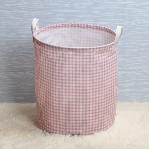 Miniatura 5 de Cestas plegables para la ropa sucia, cestas de lino y algodón para lavandería, plegables e impermeables con asas, organizador de almacenamiento para