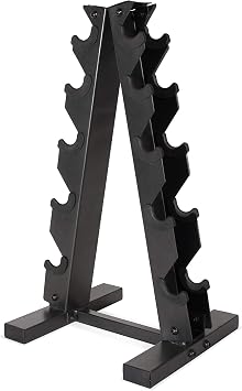 CAP A-style Dumbbell Metal Storage Rack, Black