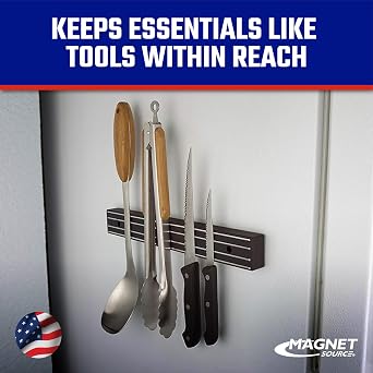 Master Magnetics Magnetic Bar Tool Organizer - Easy to Install Magnet Storage Holder for House, Garage, Shed, or Job Site - 30 lb Pull - 12 Wide
