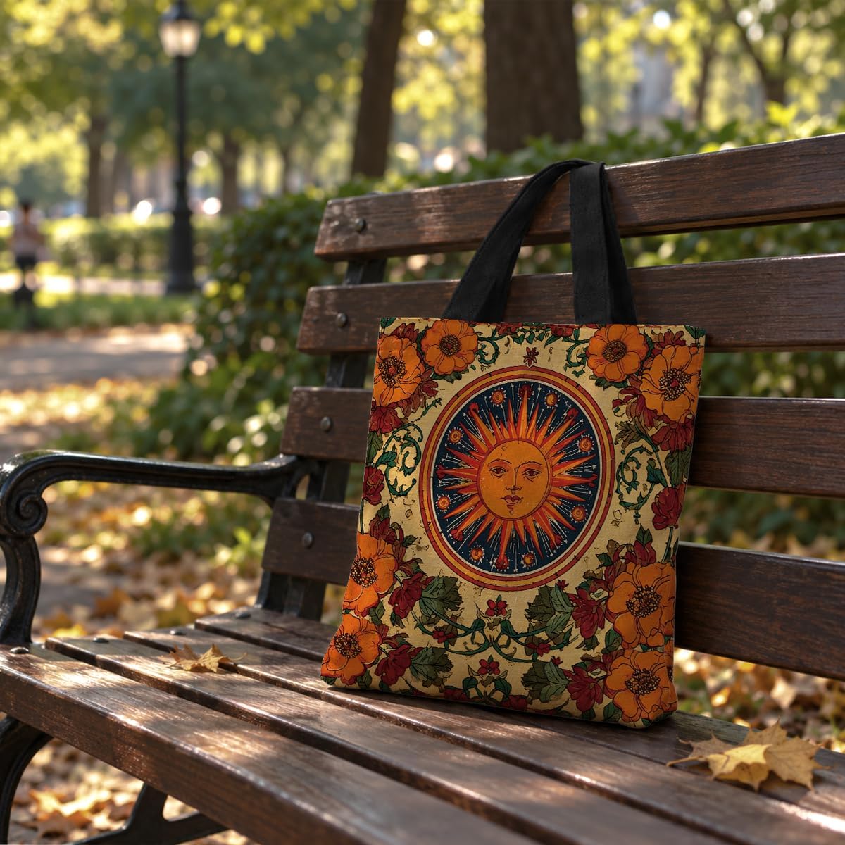 Botanical Themed Tote Bag for Women, Reusable Aesthetic Canvas Shoulder Bag, Gift for Friends Family image 3