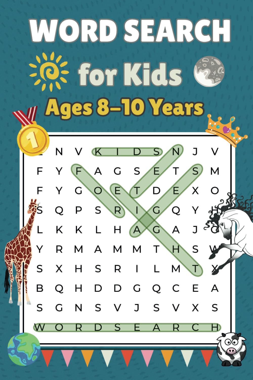 Word Search for Kids Ages 8-10: 100 Fun and Educational Word Search Puzzles!