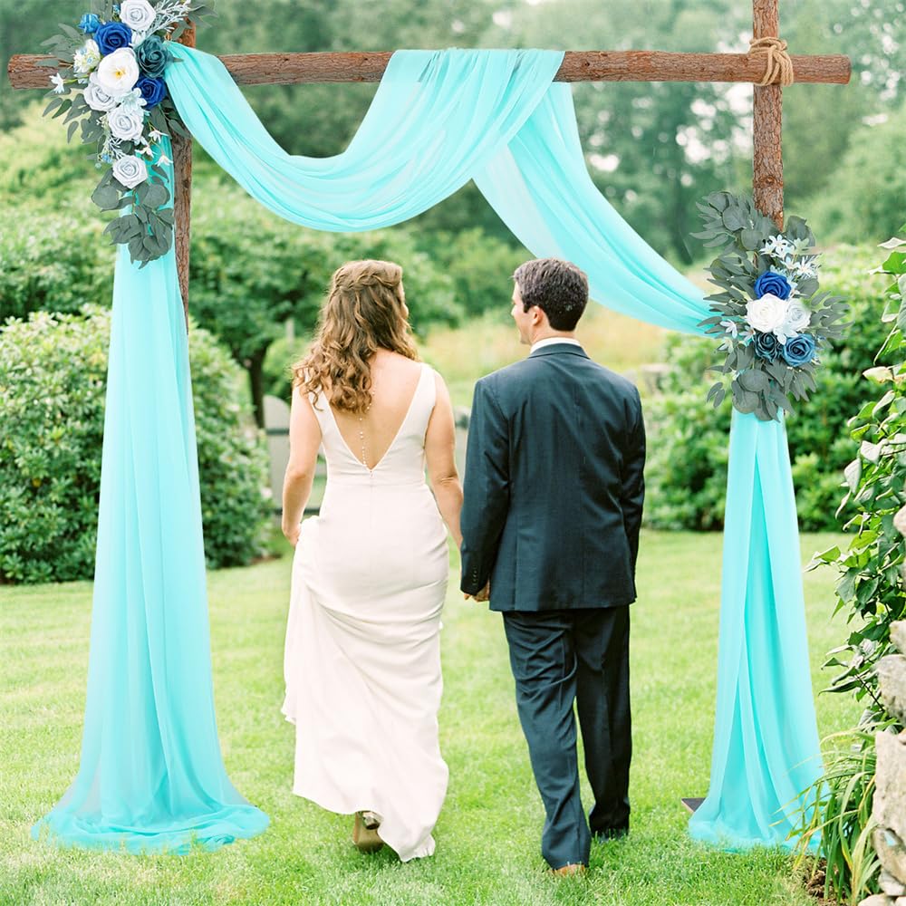 Hiseng Mariage Arche Tenture Décoration Mariage Extérieur Blanc Rideaux de Lit à Baldaquin Tulle Voilage Mousseline de Soie Fond Décor pour Fête Cérémonie Plafond (Rose,0.75x4m Hiseng Mariage Arche Tenture Décoration Mariage Extérieur Blanc Rideaux de Lit à Baldaquin Tulle Voilage Mousseline de Soie Fond Décor pour Fête Cérémonie Plafond (Rose,0.75x4m