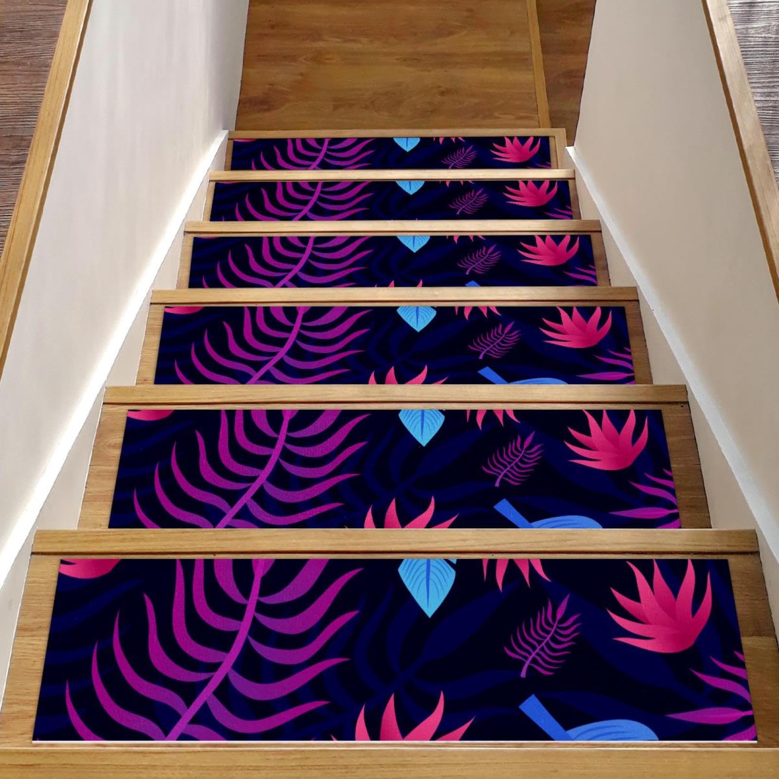 Alfombrillas antideslizantes para escaleras de interior moradas: 15 protectores de peldaños