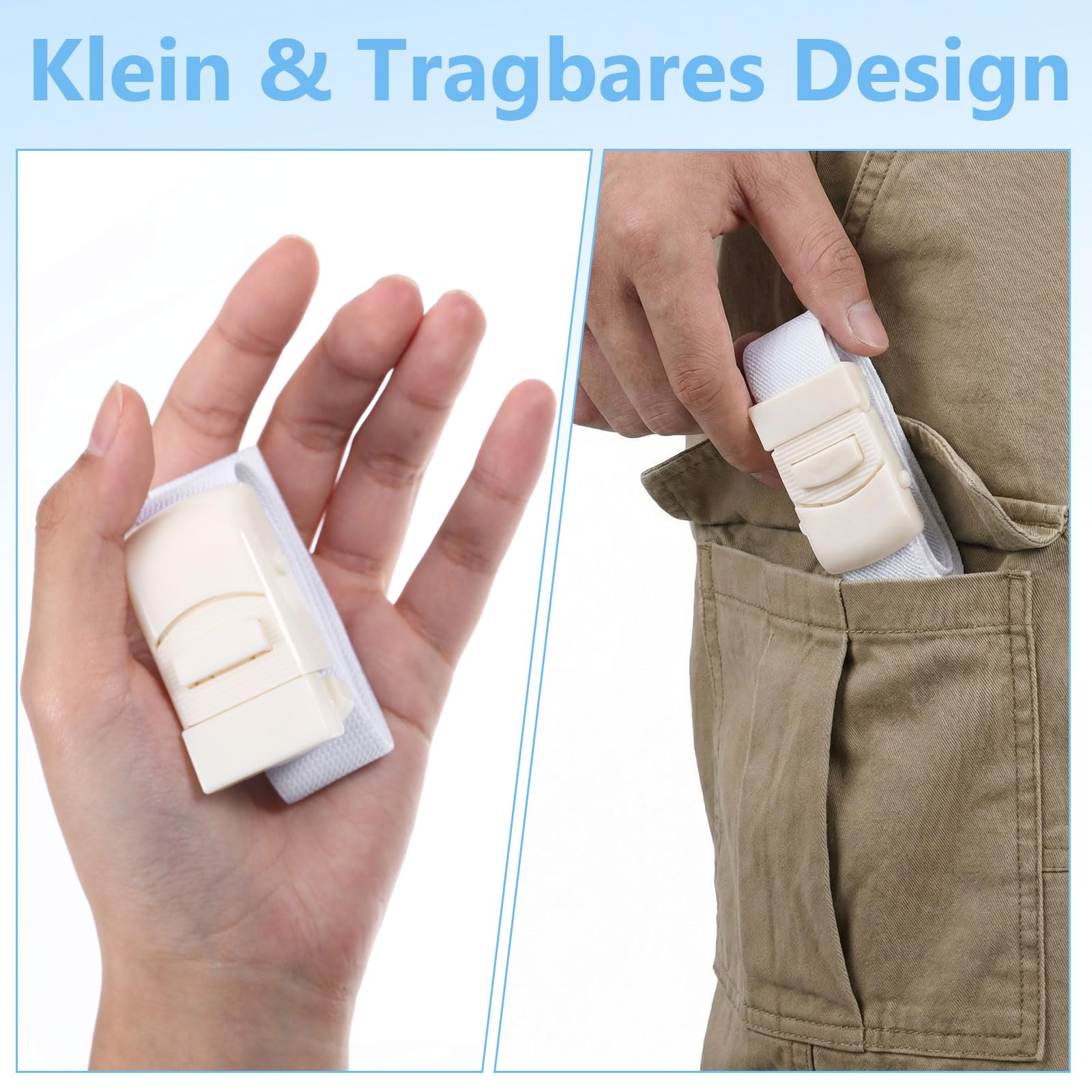 Lot de 6 gaines de congestion de sang - Garrot élastique - Pour prise de sang - Très flexibles - Pour urgences médicales - Blanc