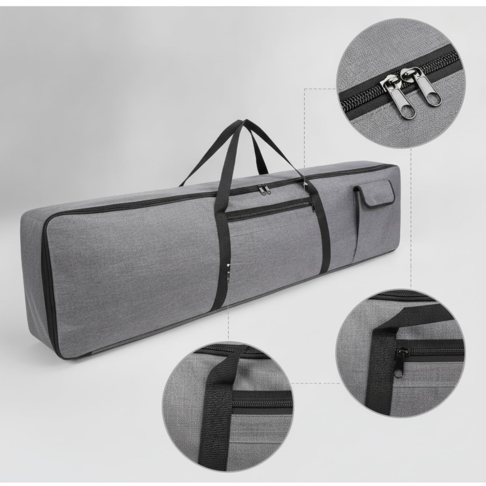 Qianly Custodia Imbottita Borsa Portatile per Tastieristi, Casa, M, 61 Key