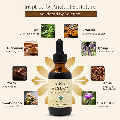 Miniatura 4 de Cúrcuma orgánica, incienso y mirra  Mezcla de suplementos de hierbas para energía, desintoxicación, enfoque, inmunidad y estrés  Tónico vegano sin