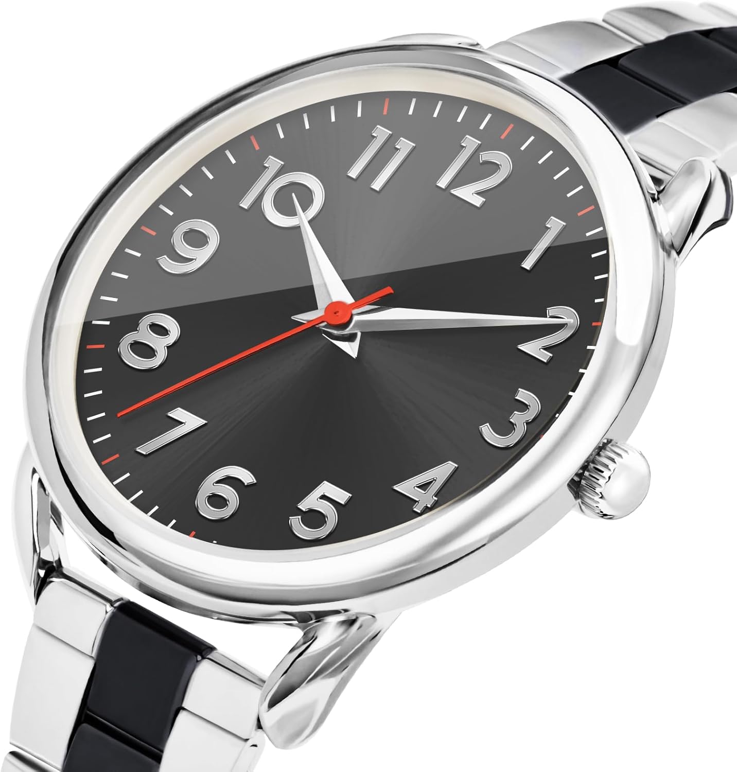 Asan Ge 35mm Watch for Women,Magnetic Stainless Steel Band Metal Watch,Easy to Wear No Tool Adjustment, Elegant Minimalist Waterproof Scratch Resistant for Seniors/Arthritis - Image 2