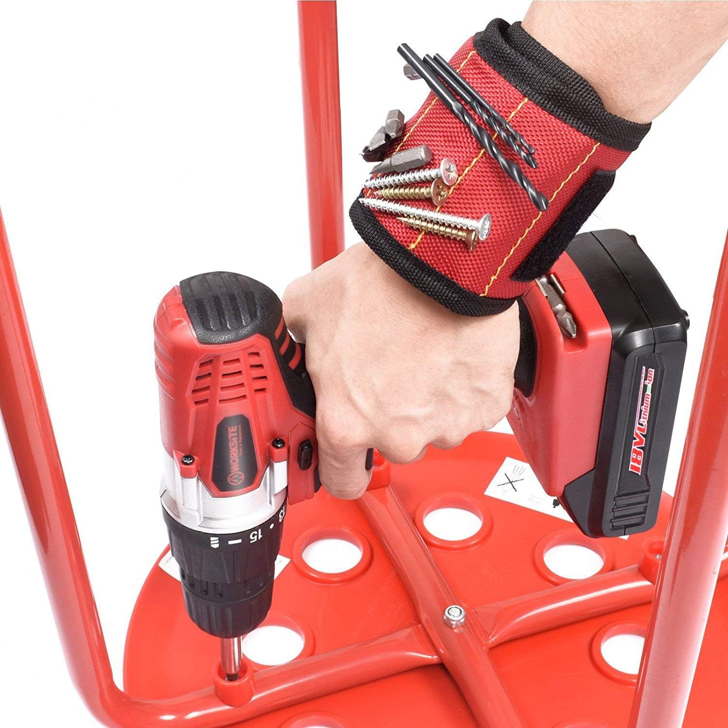 One-Day Sale: Up to 60% Off WORKSITE 18V Cordless Electric Drill ScrewDriver with 1300mA Lithium-Ion Battery, 29 Pcs Bits Set, 16 Position Keyless Clutch, Variable Speed Switch, Lightweight, Built-in LED Light, Magnet Wristband Super Sale 🛒 WORKSITE 18V Cordless Electric Drill ScrewDriver with 1300mA Lithium-Ion Battery, 29 Pcs Bits Set, 16 Position Keyless Clutch, Variable Speed Switch, Lightweight, Built-in LED Light, Magnet Wristband