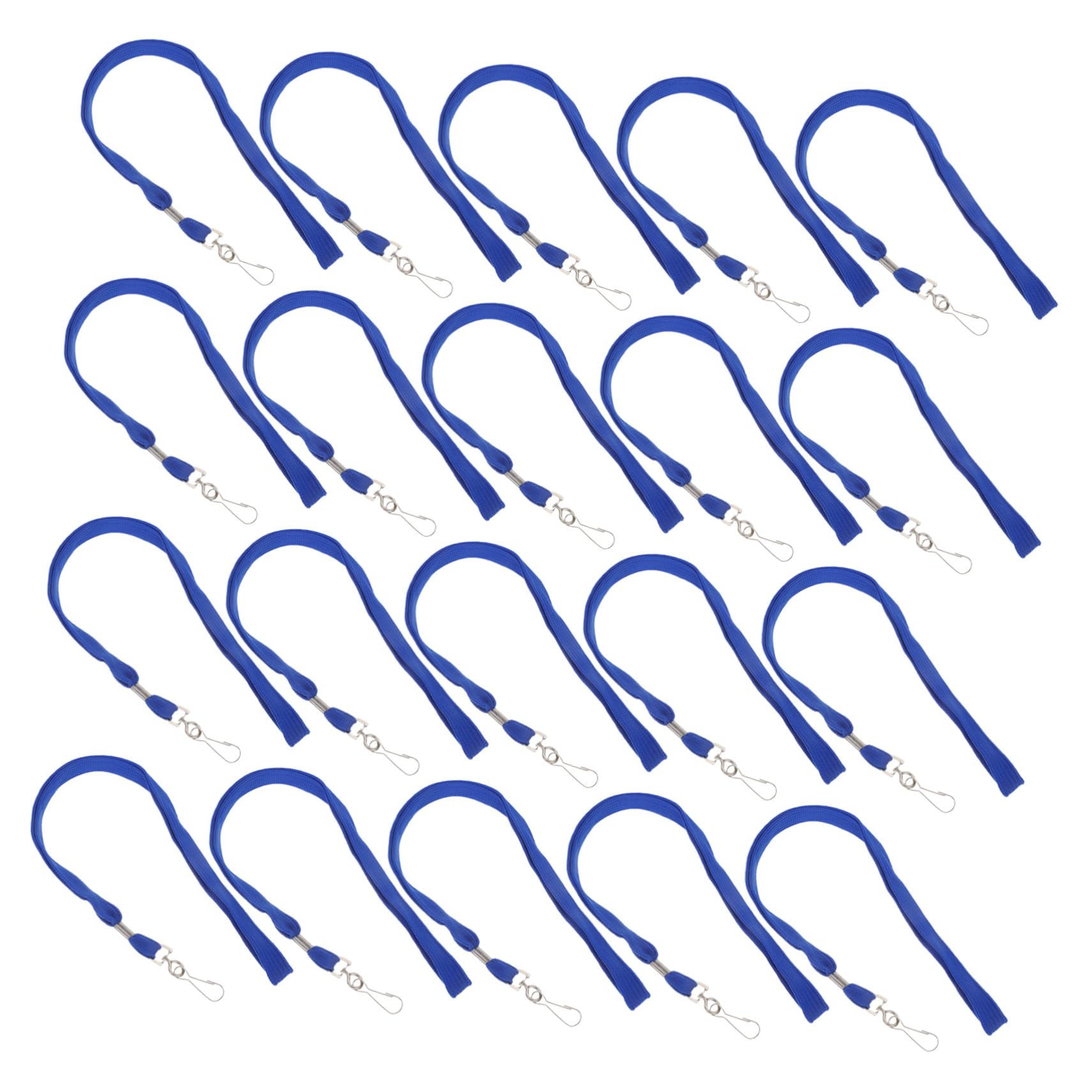Gadpiparty 100 Pezzi Lanyard Badge Leggero con Clip Corda Collo per Id Card per Scuola Ufficio e Lavoro Cinghia con Fibbia Staccabile per Accesso Rapido