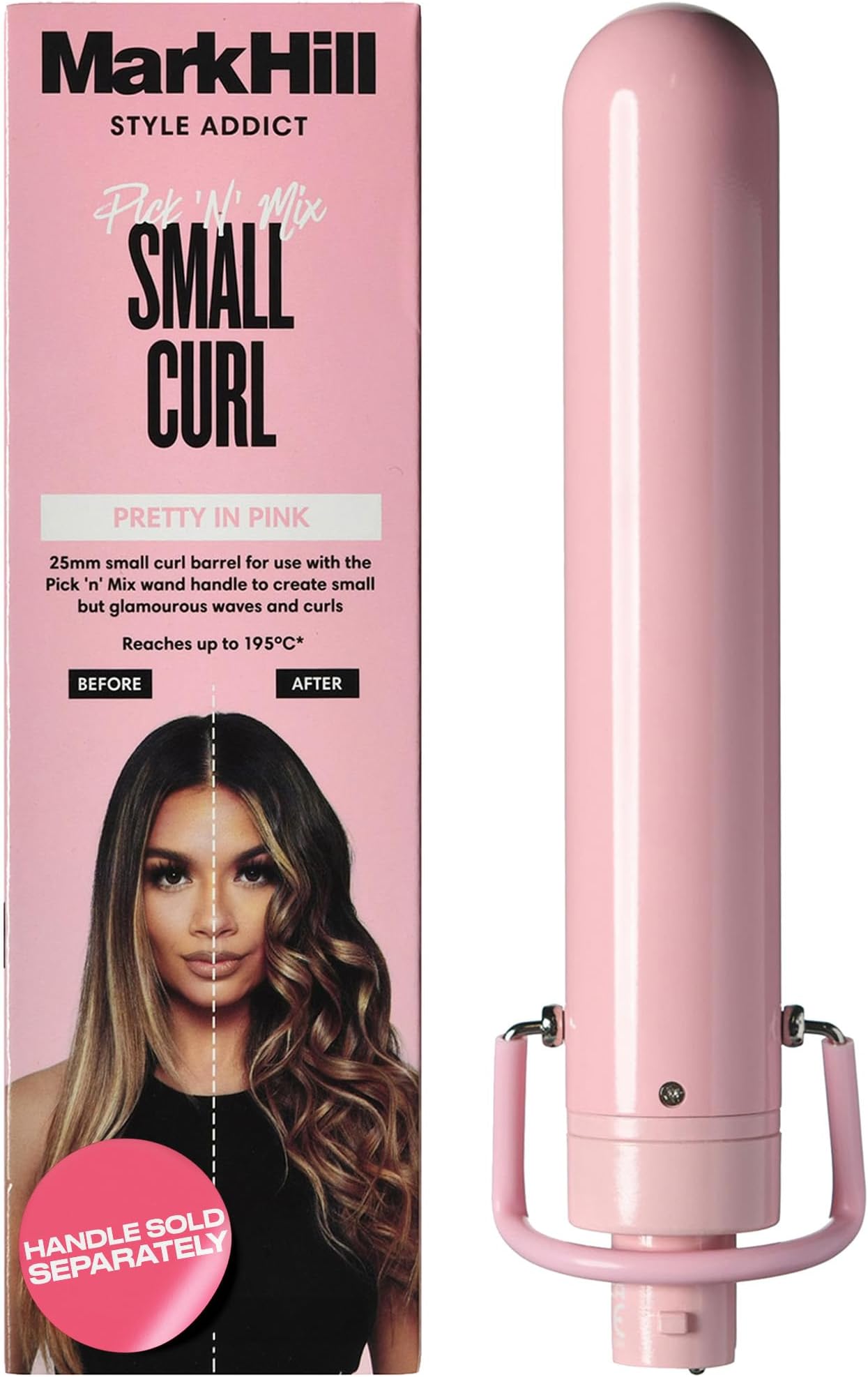 Mark Hill Pick 'n' Mix Interchangeable Curling Wand - Small Curl Barrel - 24 mm - Pink