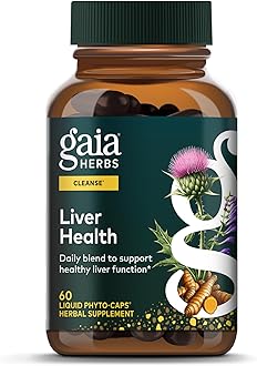 Liver Health - Supplement with Milk Thistle, Turmeric Root, Schisandra & Licorice Root for Liver & Cleanse Support* - 60 Vegan Liquid Phyto-Caps (60 Servings)