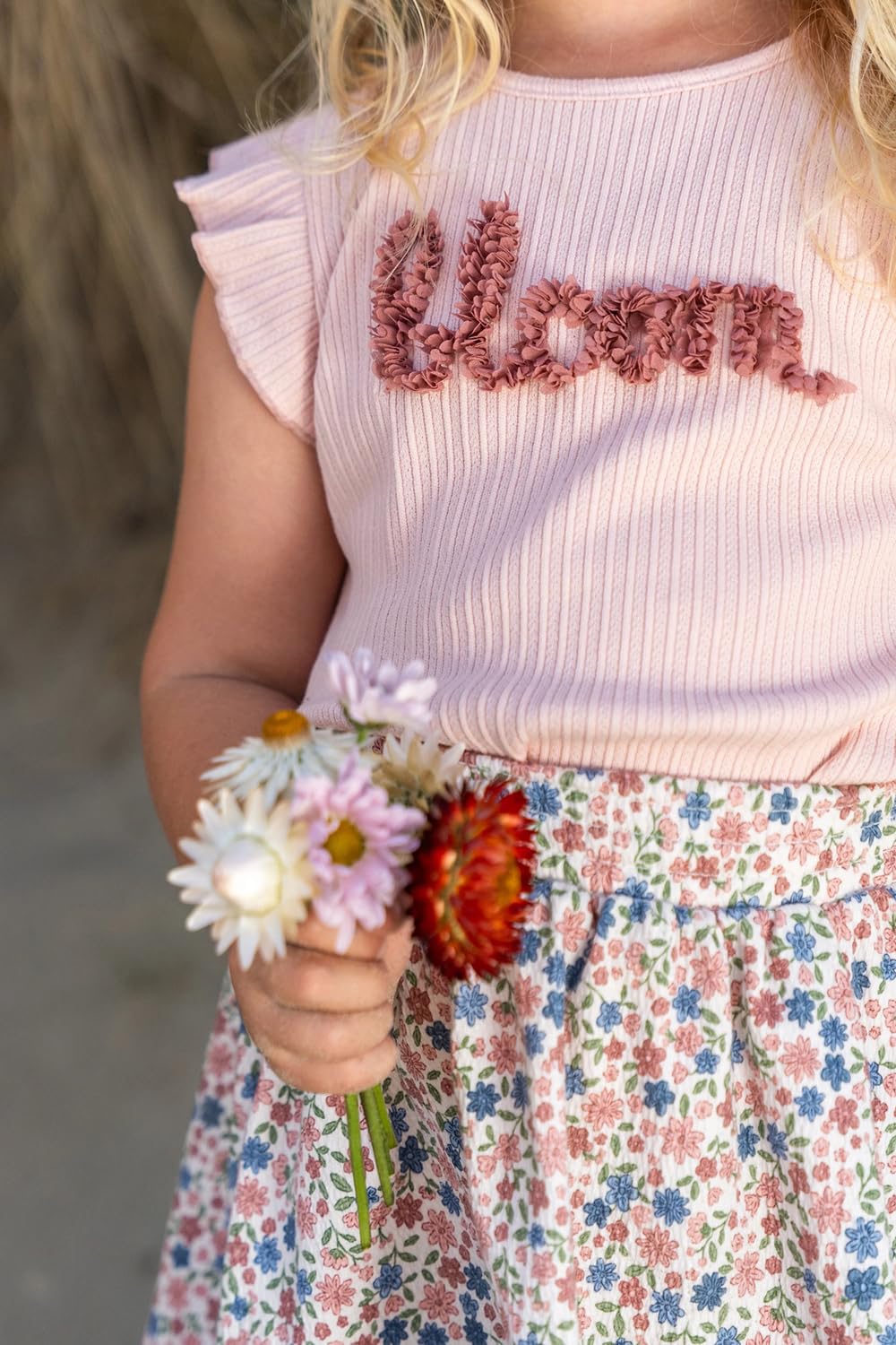 Little Dutch Baby Tank Top - für Mädchen - mit Rüschen - Fairy Garden - Fairy Pink - rosa (Gr. 80)
