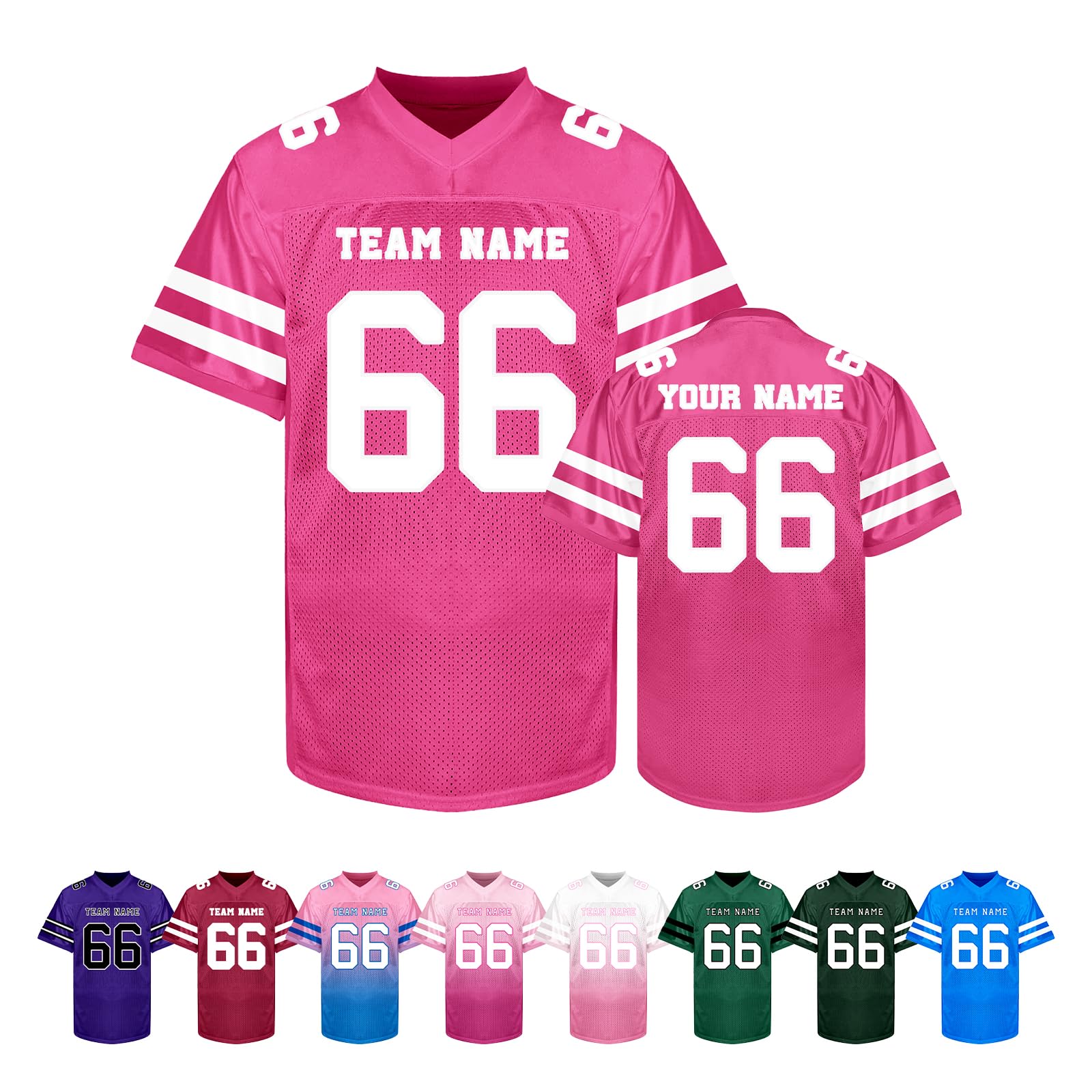 Custom Football Jersey Personalized Team Name Number Logo Customized Shirt for Men Youth Women Kids
