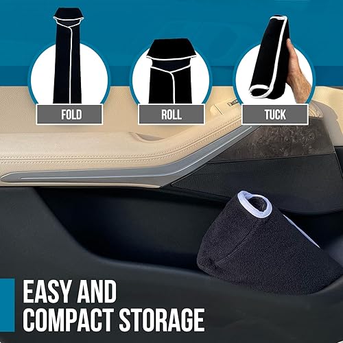 Miniatura 6 de Dryva Asiento - Toalla de microfibra premium para asiento de automóvil, impermeable y resistente al sudor, ajuste universal, lavable a máquina,