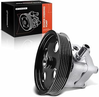 A-Premium Power Steering Pump, with Pulley, Compatible with Volvo S60 2005-2009, Volvo V70 2005-2007, Volvo XC70 2005-2007, 2.4L 2.5L, Replace # 30741121, 8603104