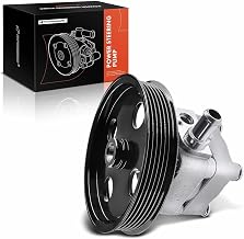 A-Premium Power Steering Pump, with Pulley, Compatible with Volvo S60 2005-2009, Volvo V70 2005-2007, Volvo XC70 2005-2007, 2.4L 2.5L, Replace # 30741121, 8603104