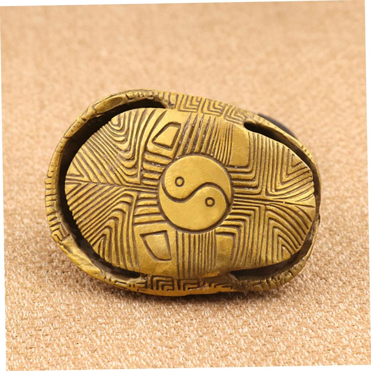 Turtle Shell Coin Decoration Divination Turtle Shell Chinese Style Fortune Telling Coin Home Ornament