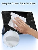 Vista 3 de JSAUX Paquete de 50 paños de limpieza desechables de microfibra (6 x 6 pulgadas), paño de limpieza de lentes, paño limpiador de vidrios – Seguro