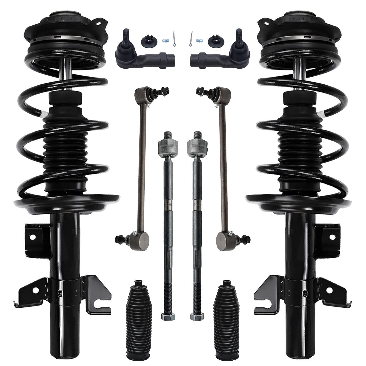 Detroit Axle - 10pc Front Suspension Kit for 13-16 Dodge Dart, 2