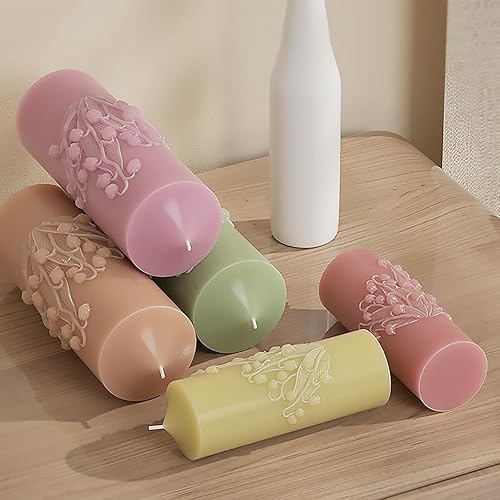 Miniatura 2 de Molde de orquídea de campana, molde cilíndrico, molde de orquídea, molde de vela cilíndrica, molde de fundición de resina, moldes de silicona para