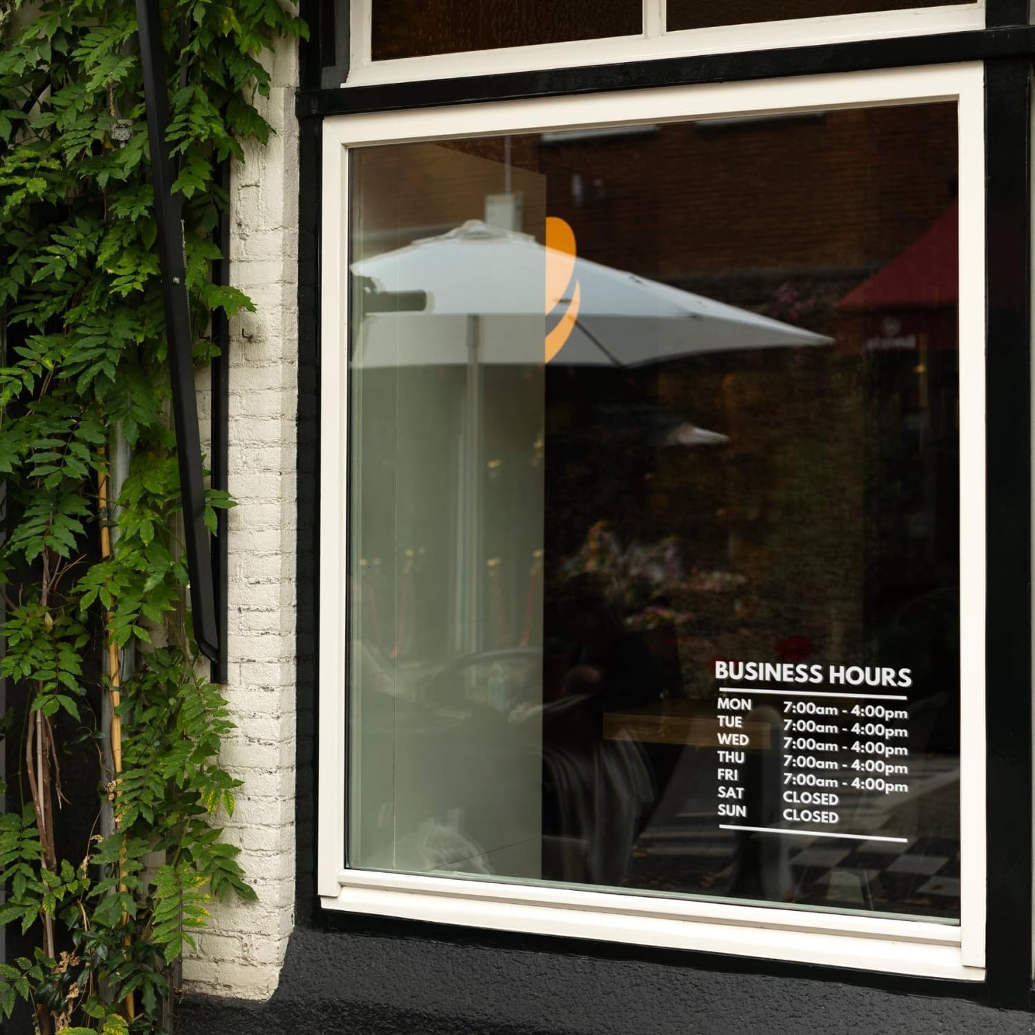 Custom Business Hours Signs - Window Decals for Store Hours, Office & Retail