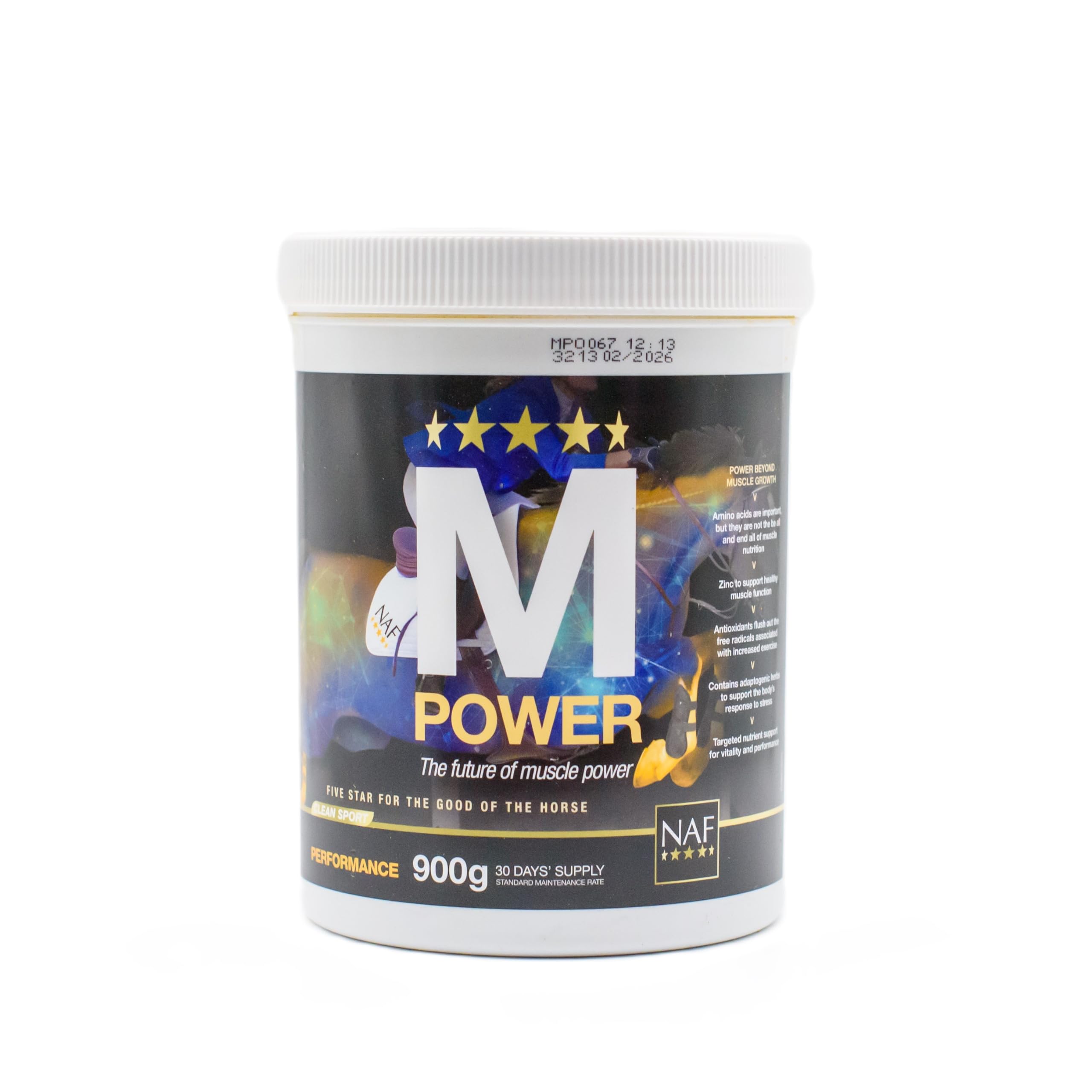 NAF M Herbal Muscle Horse Supplement Power 900g