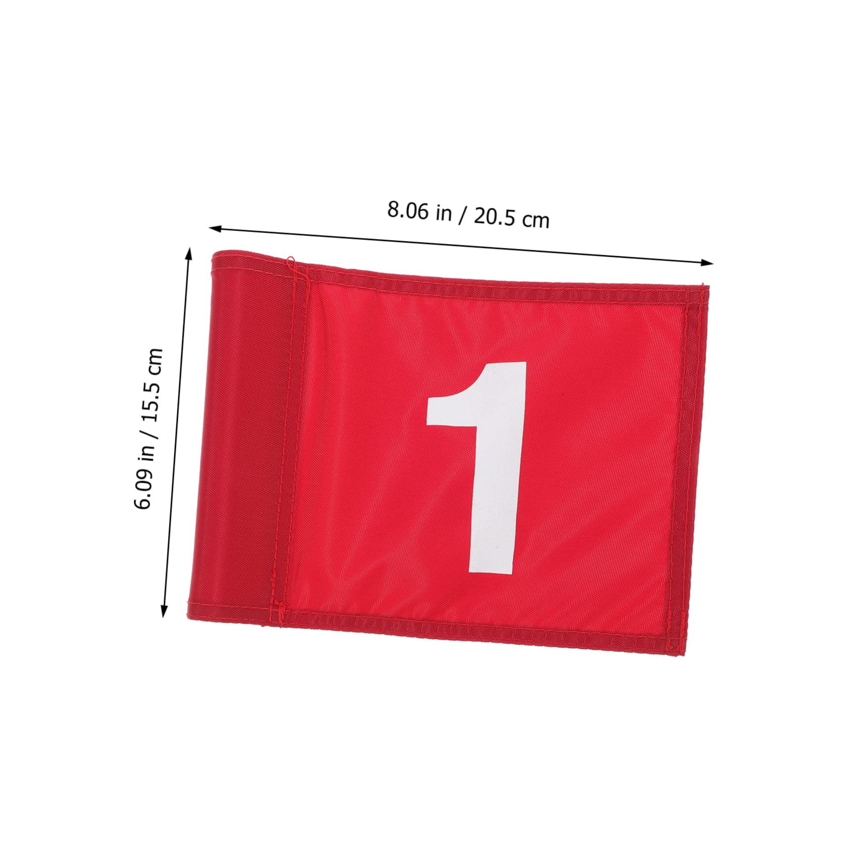 Drapeau De Golf Numéroté Rouge 1 D'entraînement En Tissu Solide Léger Portable Pour Practice Et Putting