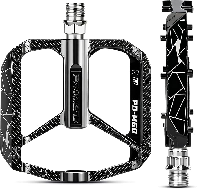 Amazon.com : SYACHI Bike Pedals, Mountain Bike Pedals with Non-Slip ...