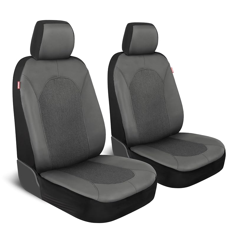 Capa para Banco Automotivo Motor Trend Cinza Grafite em Neoprene para 2 Bancos Dianteiros