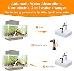 Aspirateur Gravel pour les outils de nettoyage du réservoir de poisson de changement d'eau d'aquarium,Siphon Universal Quick Pump Aquarium Water Changing (30ft)