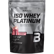 BioTechUSA Iso Whey Platinum | Whey Isolate & Concentrate Protein Powder | 3 g Creatine per Serving | with Zinc & Vitamin B3 | 454 g, Strawberry