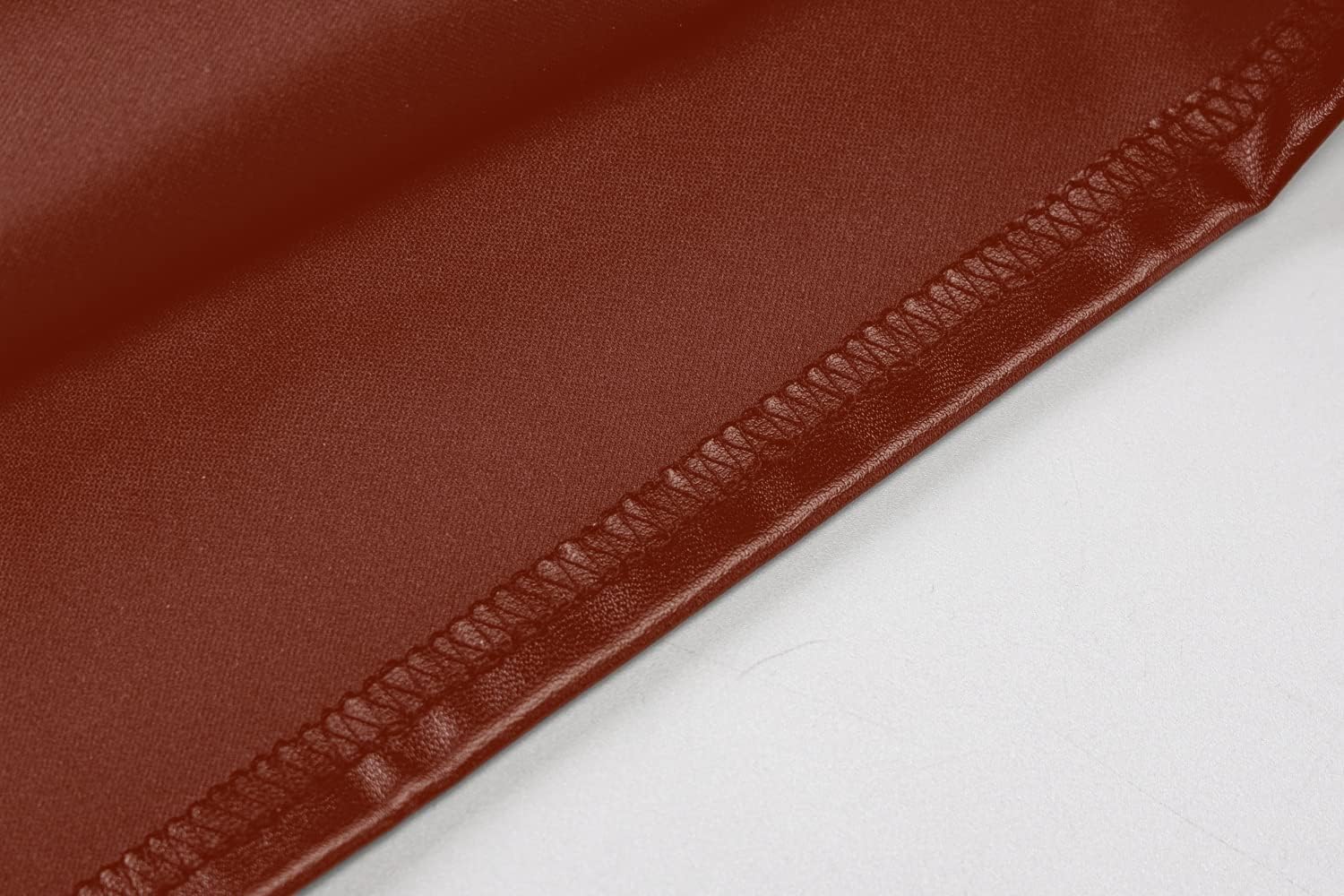 Women Sexy Strapless Bodycon PU Leather Ruched Latex Dress for Club Party - Image 7