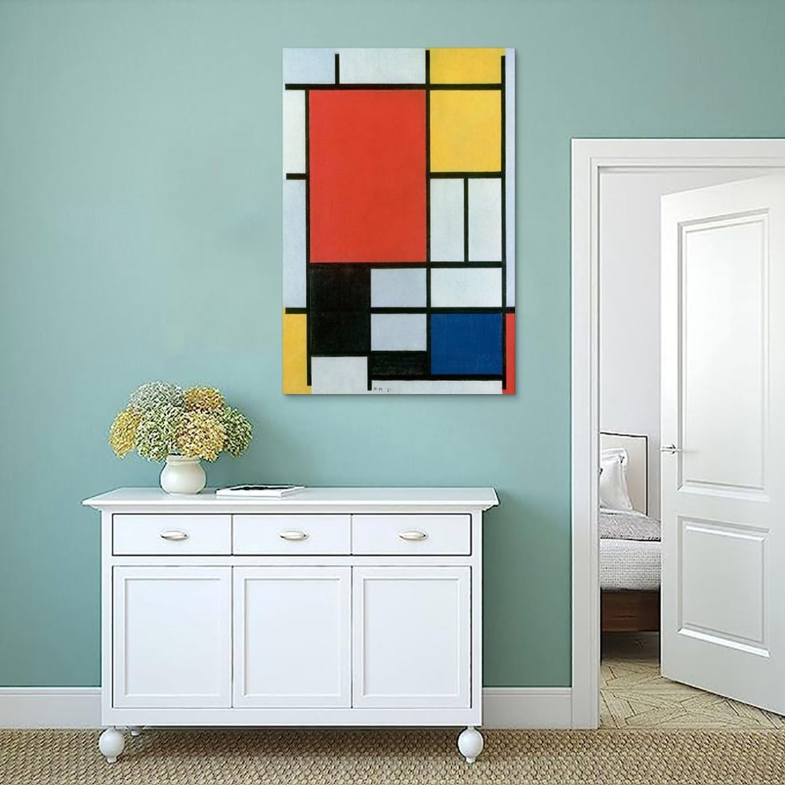 Amazon.co.jp: ピエト モンドリアン コンポジション ポスター 1921 年