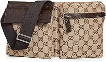 Gucci Womens Pre-Loved Belt Bag, Gg Canvas, Brown, One Size