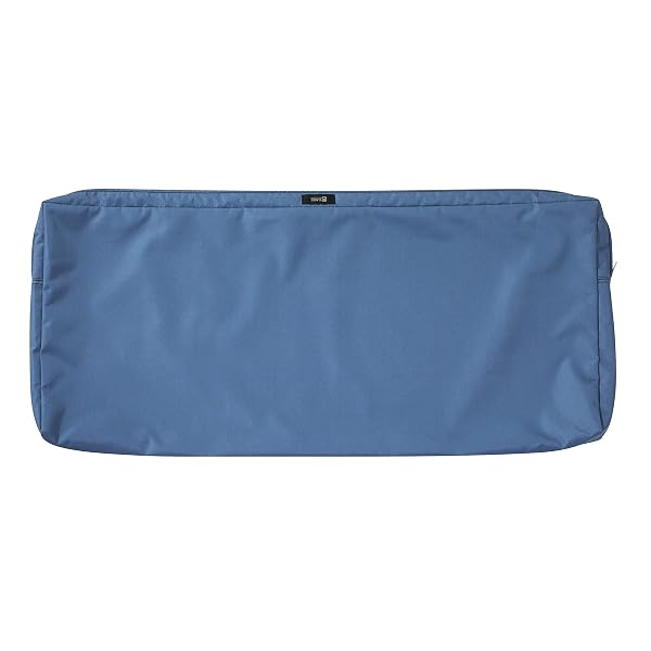 Classic Accessories Ravenna, federa per cuscino impermeabile per panchina, 121 x 45 x 7 cm, blu impero