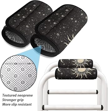 LedBack Soft Walker Handle Cushions Universal Walker Padded Hand Grip Covers Mobility Aid Accessories